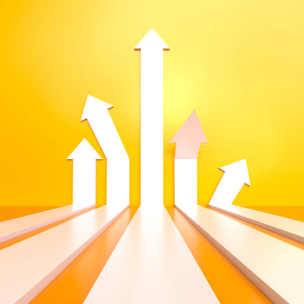 istock White arrows pointing up representing business success 2169044279