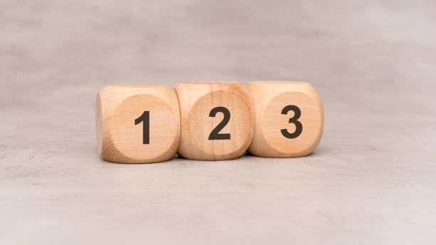 istock Wooden Blocks featuring Numbers 1, 2, and 3 designed specifically for Educational Purposes 2169045244