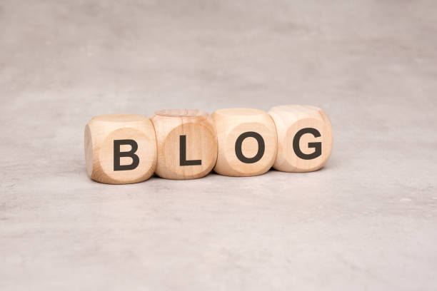 istock An Innovative Blogging Concept Featuring Unique Wooden Dice Letters for Enhanced Creativity 2169045255