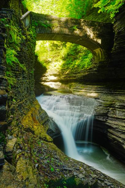 istock Rainbow Falls on the Gorge Trail Watkins Glen State Park New York 2169048426