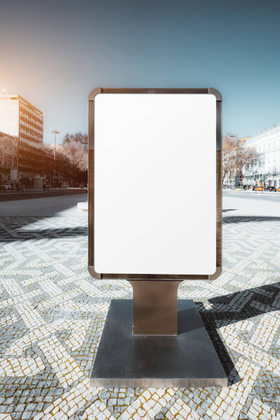 istock Blank billboard on city pavement 2169053570
