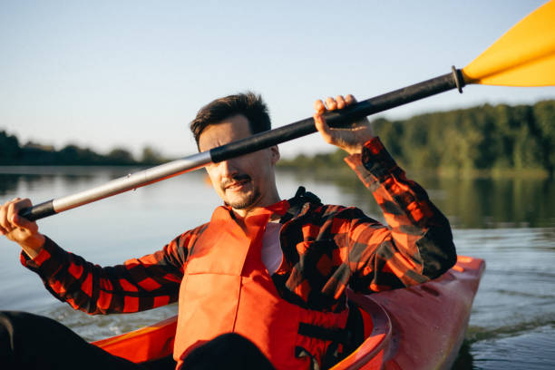 istock A Humorous Moment: A Man Kayaking on the Lake 2169056327