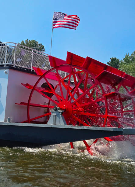 istock Red Michigan Paddlewheel Boat 2169060100