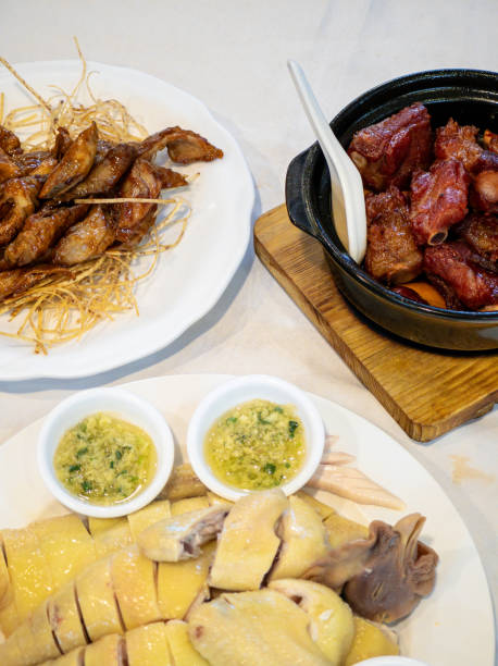 istock Cantonese-style poached chicken on a plate 2169069378