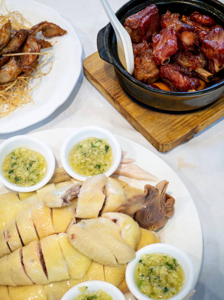 istock Cantonese-style poached chicken on a plate 2169069570