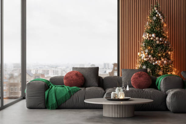 istock Modern Living Room At Christmas Time 2169073282