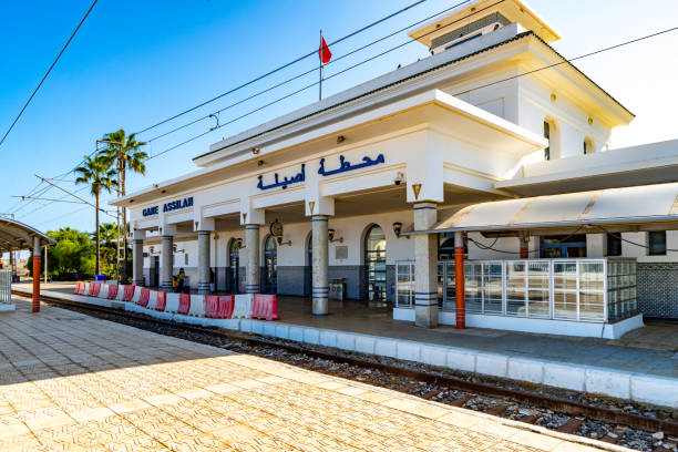 Gare Assilah railway station, Assilah, Morocco.