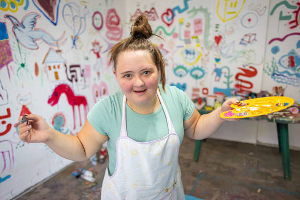 istock Creative Time for Girl with Down Syndrome 2169075757