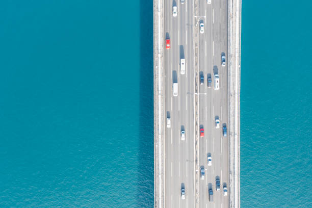 istock Aerial top view of Bridge and Istanbul Bosphorus. 2169083263