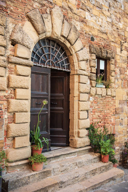 Arched Door in Montepulciano, Tuscany