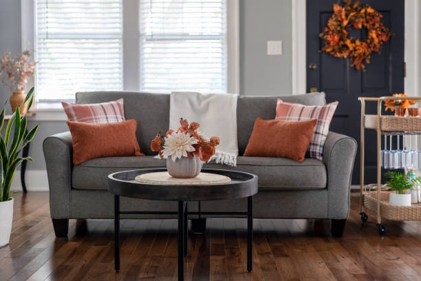 istock Living room decorated for fall 2169103917