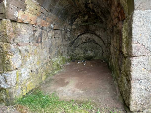 istock Scotland - August 23rd 2024: Boddin Point Lime Kilns Ruins 2169104021