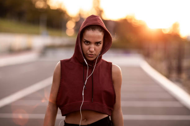 istock Wearing a sleeveless hoodie 2169108845