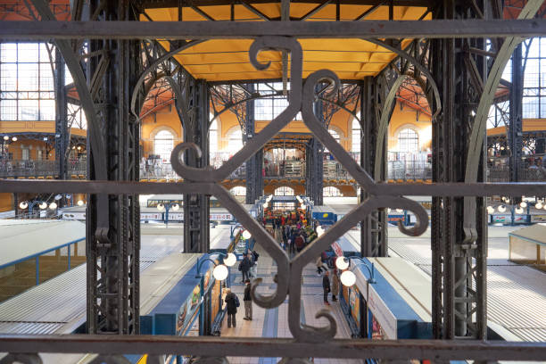 istock Framed Perspective of Budapest’s Great Market Hall 2169117568