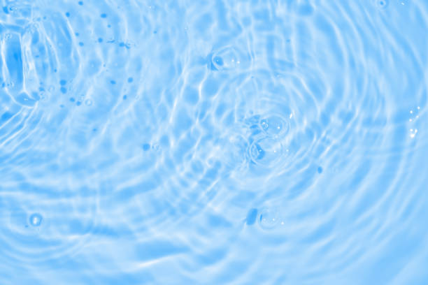 istock Abstract transparent water shadow surface texture natural ripple on blue background 2169128537