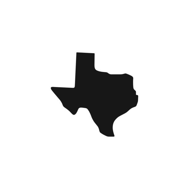 stockillustraties, clipart, cartoons en iconen met texas map - texas