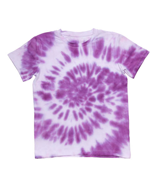 istock Purple tie dye T-shirt isolated on a white background. 2169146662