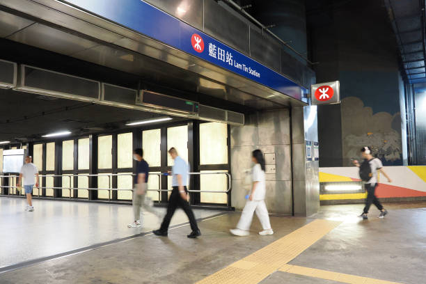 Exit B of MTR Lam Tin Station in Hong Kong - 08/28/2024 12:30:42 +0000