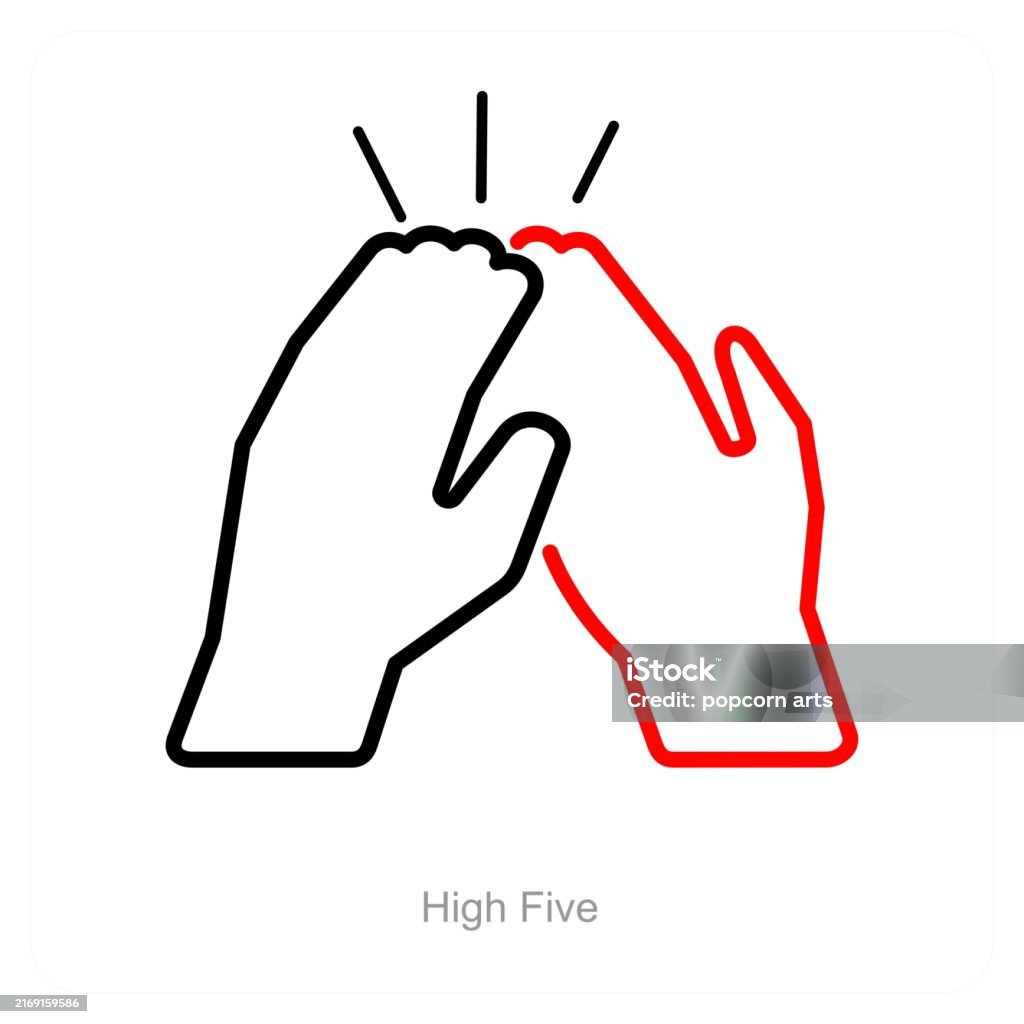 High Five Example High Five Stock Illustration - Download Image Now - Concepts, Concepts ...