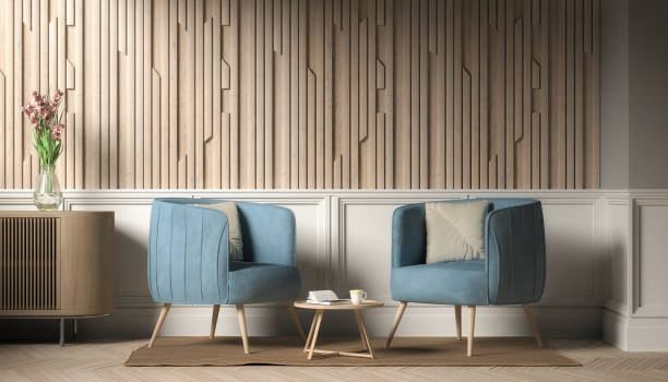 istock 3d rendering of a Scandinavian living room 2169165553