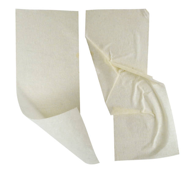 istock Two pieces of paper are folded and crumpled 2169171313