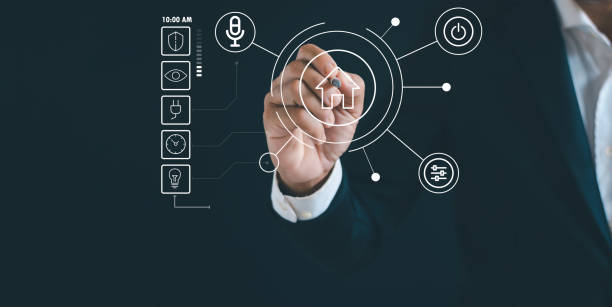 istock The Internet of Things connects to Smart Home. Smart home technology is a device that facilitates living to help improve the quality of life in the home. 2169173272