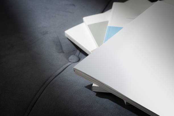 istock Stack of Magazines on a Black Leather Couch in Soft Light 2169175207