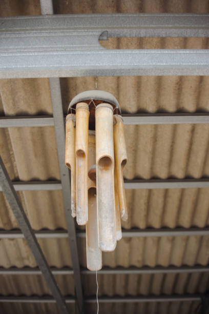 Wind bell made of bamboo