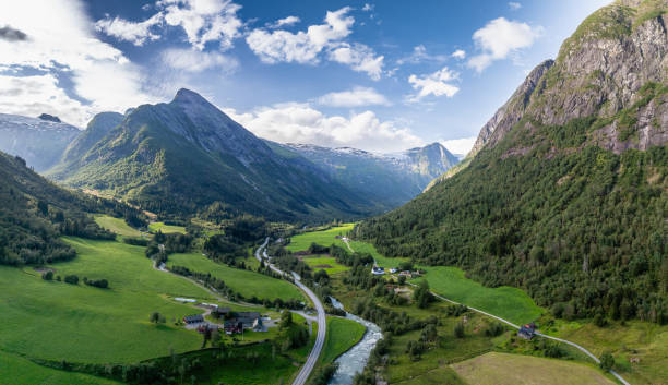 istock Scenic road through Norwegian mountain valley 2169178107