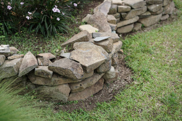 istock abstract stone as a barrier in the garden 2169178208