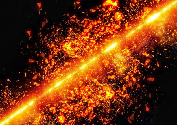 istock Fiery abstract background with sparks and stars 2169179417