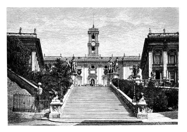 istock Capitoline Hill with Palazzo Senatorio, Rome, Italy 2169180464