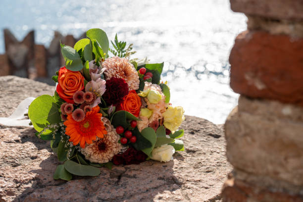 wedding bouquet with rose