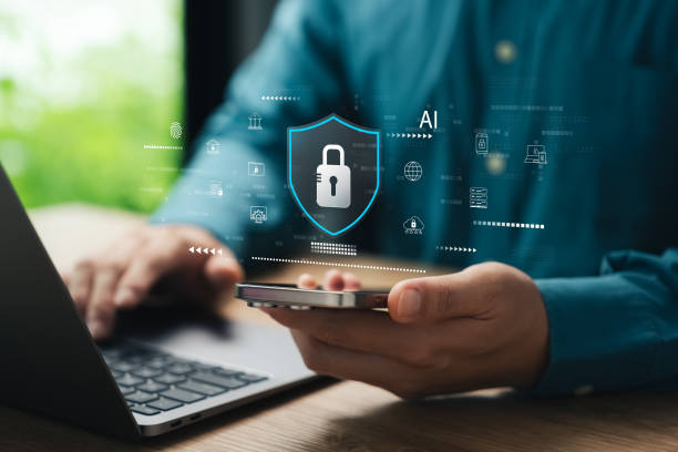 istock Cyber ​​network security data protection on internet, protection business financial information. 2169188484