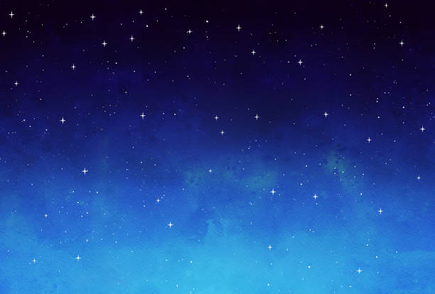 istock Beautiful night sky watercolor style illustration 2169192407
