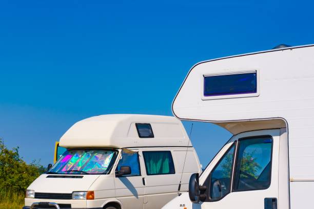 istock to Camper cars camping on nature 2169193349