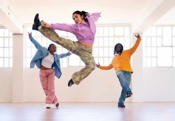istock Young group of multiethnic hip-hop dancers dancing 2169193379