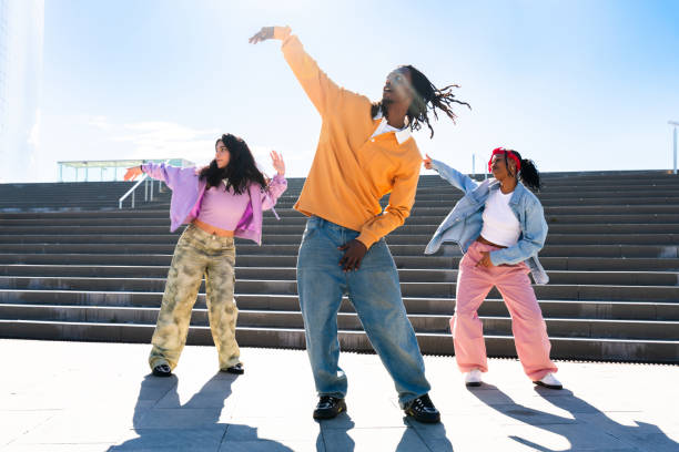 istock Young group of multiethnic hip-hop dancers dancing 2169193502