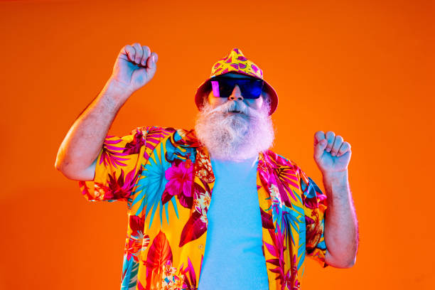 istock Senior old man with gray beard portrait in studio 2169194815