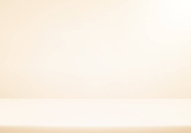 istock Cream wall Background. Minimal 3d shelf. Room in the 3d. Space for selling products on the website. Vector illustration. 2169195624