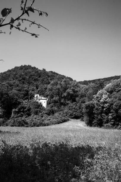 istock Monastery in the woods 2169198851