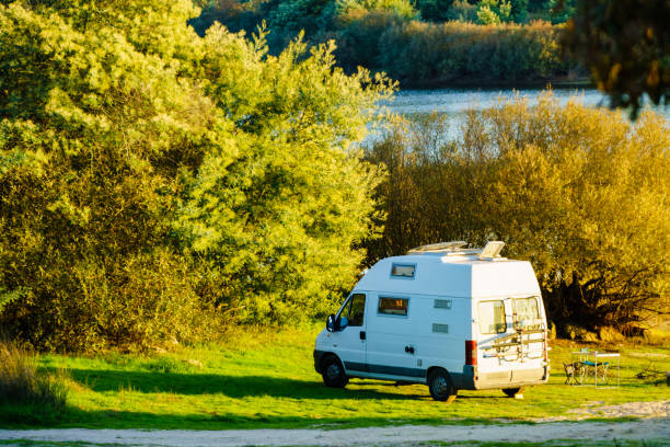 istock Camper van camping on nature in Portugal 2169204603