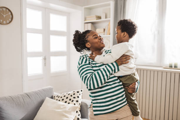 istock Loving mother and son at home 2169213818