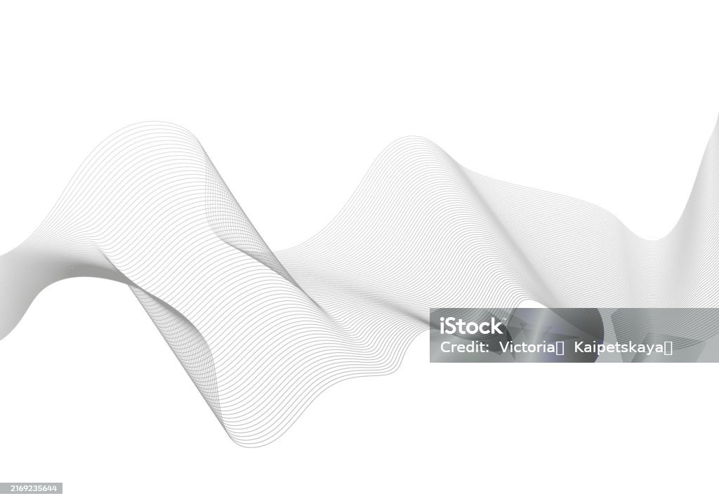 What Is Undulate Undulate Grey Wave Swirl frequency Sound Wave twisted Curve Lines With ...