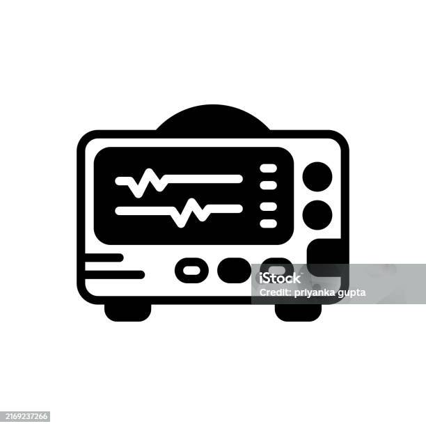 Afib Monitoring Icon Monitor Atrial Fibrillation Stock Illustration - Download Image Now ...