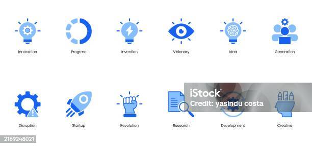 Enhanced Innovation Vector Innovation Progress Invention Visionary Idea Generation Disruption ...