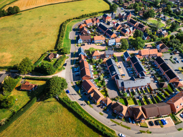 istock Aerial view of new housing development 2169256049