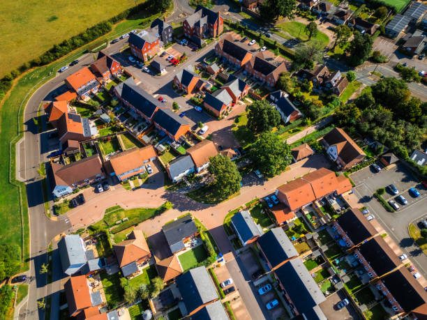istock Aerial view of new housing development 2169256507
