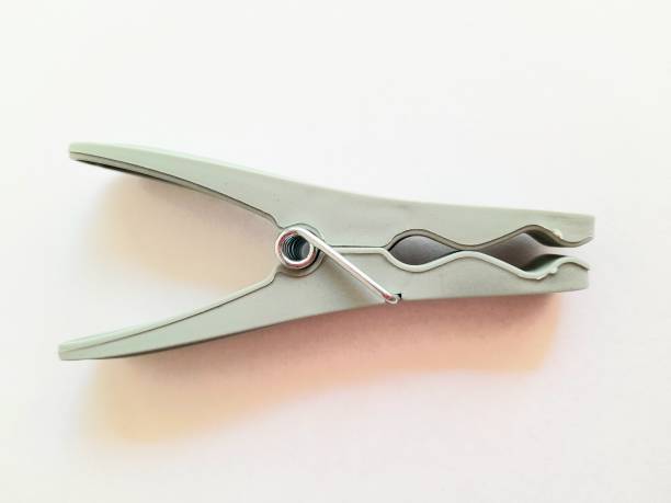 istock One gray plastic clothespin isolated with white background 2169260190