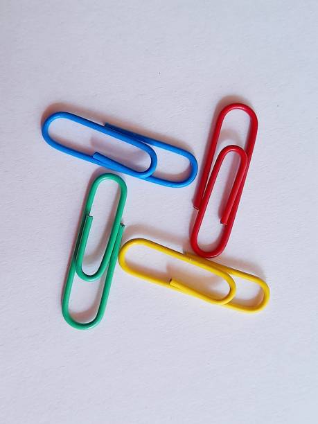 istock Colorful paper clips with white background 2169260900